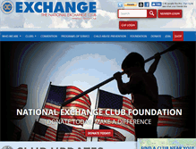 Tablet Screenshot of nationalexchangeclub.org
